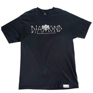 Diamond Supply Co. Skeleton Bones Logo Graphic T-Shirt – Large – Black